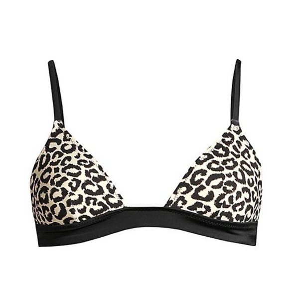 NWT Solid & Striped Morgan Leopard Print Top And Bottom Two-Piece Bikini Size XS - Picture 3 of 10